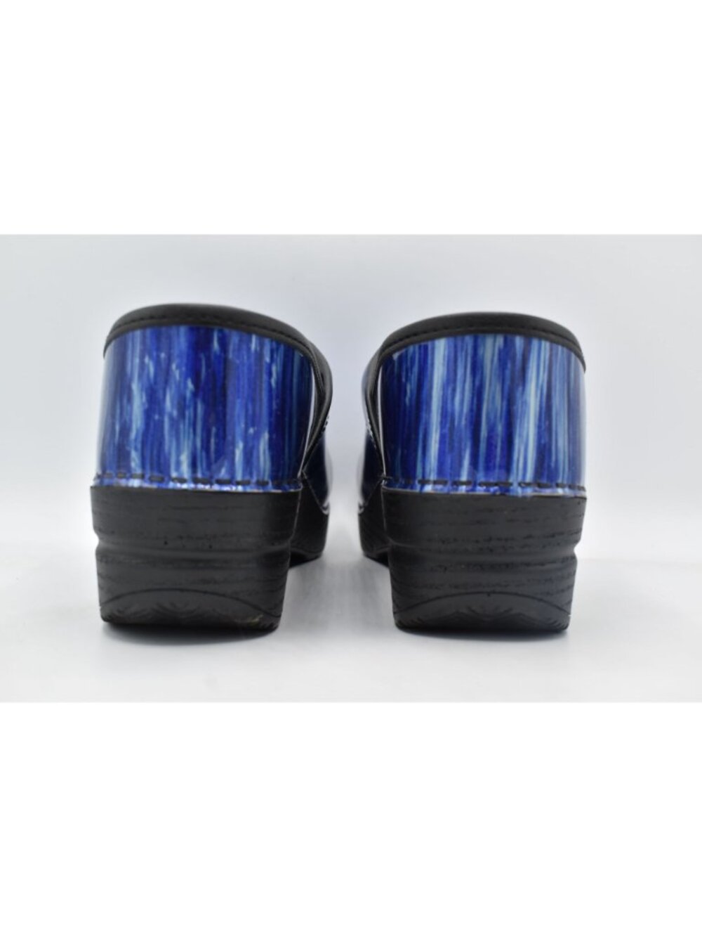 Dansko Size EU 37 US 6.5-7 Patent Leather Blue Water Professional Clogs Shoes - Picture 4 of 9
